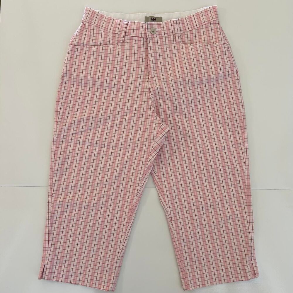 Lee Women's Pink and White Trousers